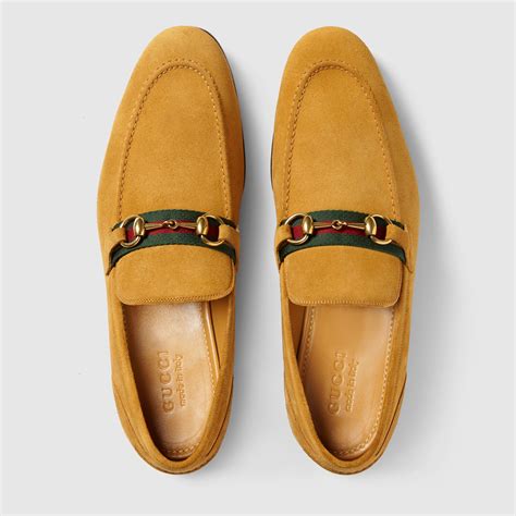 gucci horsebit leather loafer sale|Gucci suede horsebit loafers.